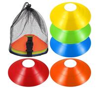 Alasum 30 Piezas Conos para Fútbol de Entrenamiento con Organización Simple y Variedad de Colores Distintos, Fabricados en PE con Bolsa de Malla para Práctica Deportiva