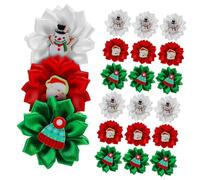 Alasum 30piezas Adornos de Lazo para Perro Moños para Mascotas Gomas Elásticas Tocados Navideños para Perro Accesorios Pelo de Mascota Festivo