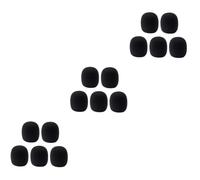 Alasum 30piezas Cubierta De Microfono De Antiviento De Filtros De Protección Para Grabación y Ktv Compatible Micrófonos De Mano Negro