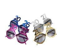 Alasum 4 Piezas De Recuerdos Divertidos Y Numéricos Para La Víspera De Navidad - Graduaciones Gafas De Sol Para El Año Año Nuevo Fiesta De Hombres Accesorios Gafas