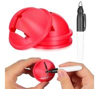 Alasum 4 Piezas Herramienta de Marcado para Balones de Golf Plantilla Abs para Alineación Precisa y Aplicación Rápida en Sesiones de Entrenamiento