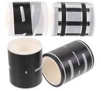 Alasum 4 Rollos Cinta Washi Adhesiva para Carretera DIY, Material de Papel Washi Práctico y Educativo, Adecuado para Juegos y Manualidades de Vías de Tren