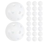 Alasum 48 Piezas Pelotas de Golf de Práctica Huecas con Plástico Blanco Ligero Unidades para Entrenamiento Interior y Exterior Entrenamiento Seguro para Aficionados al Golf