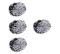 Alasum 4piezas Cubierta Furry Para Micrófono Parabrisas Antiviento Diseño De Material y Protección Contra y Saliva Para Grabaciones y Profesional