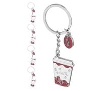 Alasum 5 Llaveros Creativos Forma de Taza de Café, Colgantes Metálicos Compactos y Ligeros, Accesorios para Bolso o Mochila, Decoración Divertida para Amantes del Café, Obsequio