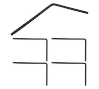 Alasum 5 Llaves para Alma de Guitarra Acústica de 4 Mm, Llave Hexagonal Metálica en Forma de L, Juego Compacto para Ajuste Preciso del Tensor, Compatible Guitarra Folk y