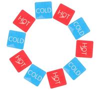 Alasum 5 Pares de Etiquetas Autoadhesivas Ligeras de Acrílico para Señal de Grifos de Agua Caliente y Fría y Visibles desde Lejos para Restaurantes