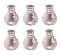 Alasum 6 Piezas de Remates para Barras de Cortinas de Acrílico, Protección contra Suciedad y Ajuste Seguro para Varillas de 26-28 Mm en Ventanas Modernas