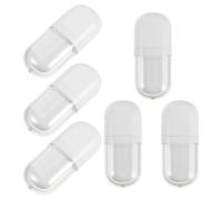 Alasum 6 Tubos de Brillo Labial Ovalados para Almacenamiento Cosmético de Plástico Blanco de 3ml con Diseño Elegante y Prevención de Derrames y Uso On-the-go