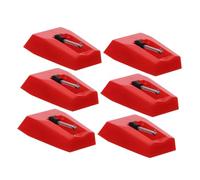 Alasum 6piezas Repuesto Para Tocadiscos Agujas De Vinilo Duraderas y Precisas Para Fonógrafo Accesorio De Resistente Roturas y Decoloración