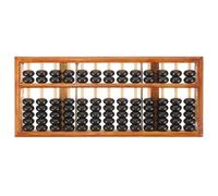 Alasum Ábaco de Madera Portátil para 13 Barras 7 Cuentas, Herramienta Educativa Aritmética Vintage para Aprendizaje Escolar y Desarrollo Cognitivo, Ábaco Chino Práctico y Decorativo