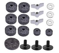 Alasum Accesorios Para Platillos De Batería Fieltros Aisladores y Tuercas Para Protección y Rendimiento Óptimo De Platillos