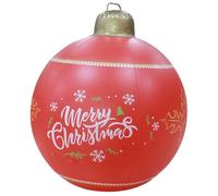 Alasum Adorno Inflable Navideño de Plástico para Exterior en Tradición Festiva, Colgante y Resistente para Ambiente Vintage y Alegre