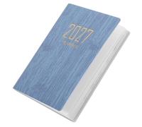 Alasum Agenda Académica 2027 Tamaño A7 Cubierta de Pu Azul, Portátil y Compacta para Oficina y Escuela, Experiencia de Escritura Suave y Diseño Moderno
