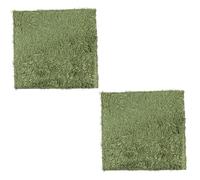 Alasum Alfombra para Reptiles y Mascotas de Algodón Verde, Transpirable y Cortable, Césped Artificial Hidratante para Terrarios, Paquete de 2 Unidades