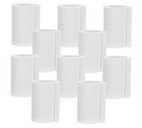 Alasum Anillos Separadores Tamaño 6x6x8.5 Cm 10 Piezas Blancos, Duraderos y Lisos para Cortinas de Espuma Eva Ideales para Decoración en Oficina y Sala de Estar