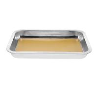 Alasum Bandeja de Anatomía de Acero Inoxidable con Placa de Cera Plato de Disección Resistente y Fácil de Limpiar para Laboratorio y Clase de Ciencias