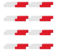 Alasum Barrera de Carretera para Pista de Carreras RC 16 Piezas, Accesorios para Autos de Control Remoto, Mini Vallas de Tráfico Rojo y Blanco para Juegos de Obstáculos y Simulación