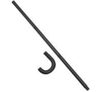 Alasum Bastón de Mago Negro de Plástico 3 Secciones Accesorio Cosplay para Fiestas y Carnaval Varita Teatral para Halloween y Disfraces Kit Único para Juegos de rol y Eventos