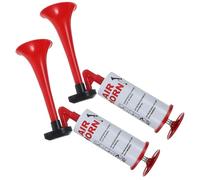 Alasum Bocina de Aire Portátil Roja 2 Piezas Bocina de Empuje Manual para Eventos Deportivos Señal de Advertencia y Animación en Partidos y Celebraciones al Aire Libre