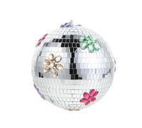 Alasum Bola de Discoteca Colgante Mini de Vidrio Efecto y Espejo Reflectante, Esfera Decorativa para Fiestas y Escenarios Musicales, Colgante para Eventos y Celebraciones