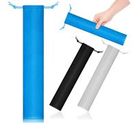 Alasum Bolsa de Almacenamiento para Flauta Dulce 37x6 Cm, Set de 3 Unidades en Gris, Azul y Negro, Bolsa de Gamuza Cordón para Instrumentos Musicales, Funda Ligera y Portátil