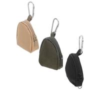 Alasum Bolsa de Golosinas para Cachorros 3 Piezas con Mosquetón, Resistente Intemperie, para Entrenamiento y Paseo al Aire Libre en Colores Negro, Verde Militar y Camel