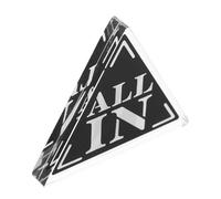 Alasum Botón de Crupier de Póker Acrílico de Doble Capa Blanco y Negro Accesorio para Juegos de Póker Ficha Numerada All-In Compacto y Ligero para Fiestas y Reuniones