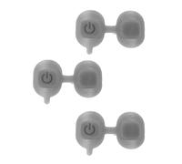 Alasum Botón de Encendido de Micrófono Cubierta Elástica Antideslizante de Silicona Flexible 3 Unidades Repuesto Compatible para Micrófonos Profesionales para Uso en Estudios, Karaoke