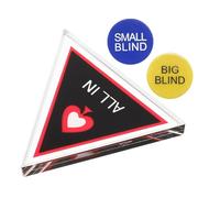 Alasum Botones De Crupier y Fichas De Póker Doble Capa para Juegos De Cartas, Marcador All-in, Ciega Grande y Ciega Pequeña, Accesorio para Torneos y Fiestas, Set Completo para Jugadores