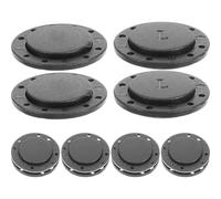 Alasum Botones Magnéticos Negros de 2,6 Cm Diámetro, 6 Pares Cierres Invisibles para Abrigo, Botones de Presión Redondos para Costura, Chaquetas y Manualidades DIY