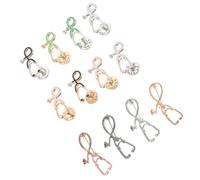 Alasum Broche Elegante y Atractiva Retro Forma de Estetoscopio de Aleación y Solapas Varios estilos para Enfermeras y Médicos para Ocasiones Formales Varios estilos
