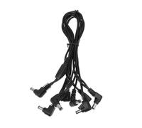 Alasum Cable de Alimentación para Pedalera Guitarra Eléctrica, Línea de Conexión de Efecto Profesional, Suministro de Guitarras Cable Negro, 1 Unidad para Uso en Conciertos y Escenarios