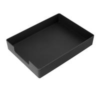 Alasum Caja de Almacenamiento de Archivos A4 Negra de Abs para Escritorio, Organizador Multifuncional Bandeja Apilable Adecuado para Oficina Moderna y Orden