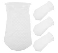 Alasum Calcetines Filtrantes para Acuario 4 Piezas 4 Pulgadas Diseño Panal 3D Filtro Profesional de Peceras para Agua Dulce y Salada Suministros para Acuarios