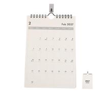 Alasum Calendario de Pared y Planificación Mensual para Decoracion Colegio 2027 con Organización Familiar en Papel y Hierro Minimalista para Hogar y Escuela