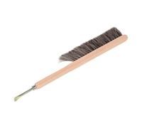Alasum Cepillo para Abejas Portátil Mango de Madera y Cerdas Seguras, Herramienta de Apicultura Doble Hilera, Adecuado para Mantenimiento de Colmenas Color Aleatorio