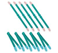 Alasum Cepillo y Pinzas para Limpieza de Ojos de Mascotas 10 Piezas 5 Rosa y 5 Verde Azulado Herramienta para Costras y Lágrimas en Perros Gatos y Cachorros Cuidado Ocular y