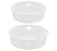 Alasum Cestas de Vapor para Olla de Arroz 2 Piezas, Accesorio de Cocina Resistente al Calor de Pp, Fácil de Mantener para Cocinar al Vapor Cerdo y Pescado