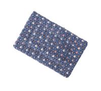Alasum Colchoneta para Mascotas Gruesa y Cálida, Alfombrilla de Franela 61x41 Cm Azul Estrellas, Cojín de Descanso para Perros y Gatos en Invierno