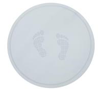 Alasum Colchoneta para Saltar la Cuerda Redonda 1 Pieza Color Azul Claro Diseño de Huellas Almohadilla Deportiva Antideslizante y Amortiguadora para Uso Doméstico Interior