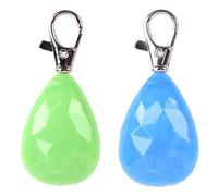 Alasum Colgante para Perro Recargable LED 2 Piezas Azul y Verde, Luz de Seguridad Nocturna para Mascotas, Colgante Identificativo para Paseos al Aire Libre