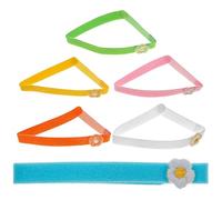 Alasum Collar Identificativo para Mascotas Recién Nacidas Accesorio Ajustable de Tela Duradera para Cachorros y Gatitos Pequeños Collar Decorativo Colorido Diseño Flexible para Perros