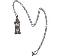 Alasum Collar Urna Cremación para Cenizas de Perro con Colgante de Acero Inoxidable Negro Joyería Memorial con Diseño de Pata para Mantener Cerca Tu Mascota Querida