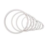 Alasum Conjunto de 8 Piezas de Marco de Madera Circular para Atrapasueños, Superficie Lisa, Tamaño 25x25cm, Diseño Artesanal Cómodo para Habitación Infantil