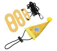 Alasum Conjunto de Correa Ajustable y Sombrero de Cono Dorado para Lagartos Accesorio Ligero para Fotografía y Decoración de Halloween Adecuado para Exteriores y Fiestas Temáticas