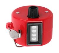 Alasum Contador Manual de Metal Dígitos Clicker Rojo Portátil para Golf Béisbol y Deportes Seguimiento de Puntuación y Fácil Uso