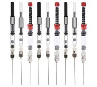 Alasum Convertidores de Tinta Diseño de Resorte Juego de 9 para Plumas Estilográficas Compatibles Plumines de 3,4 Mm y 2,6 Mm, Suministros para Escritura y Caligrafía Infantil