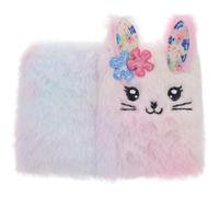 Alasum Cuaderno de Peluche Diseño de Conejito, Tamaño Mini Portátil para Niña, Diario Escolar y Accesorio de Notas para Viajes, Libro de Viajes Colorido y Adorable, Suministro de Notas