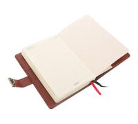 Alasum Cuaderno de Viaje B6 con Bloqueo de Contraseña, Diario Vintage con Cubierta de Cuero Pu Amarillo Marrón, Bloc de Notas Portátil para Estudiantes y Oficina, Cuaderno de Apuntes